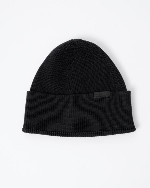 HUGO Xential Mens Beanie in Black 001
