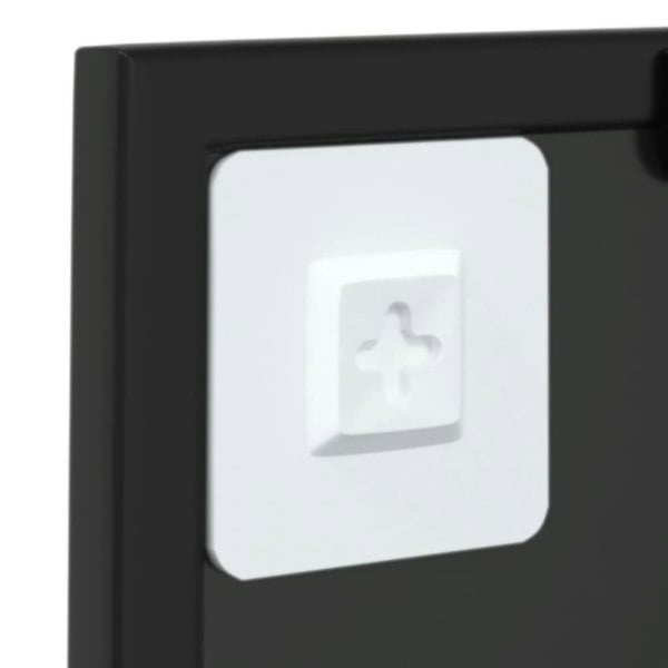 Berkfield Wall Mirror Black 40x40 cm Metal