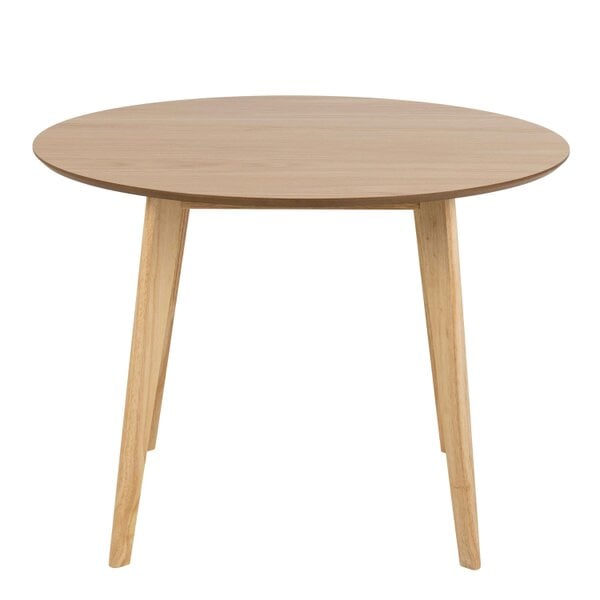 Wyld Haus Saffron Round Dining Table Natural Oak Veener