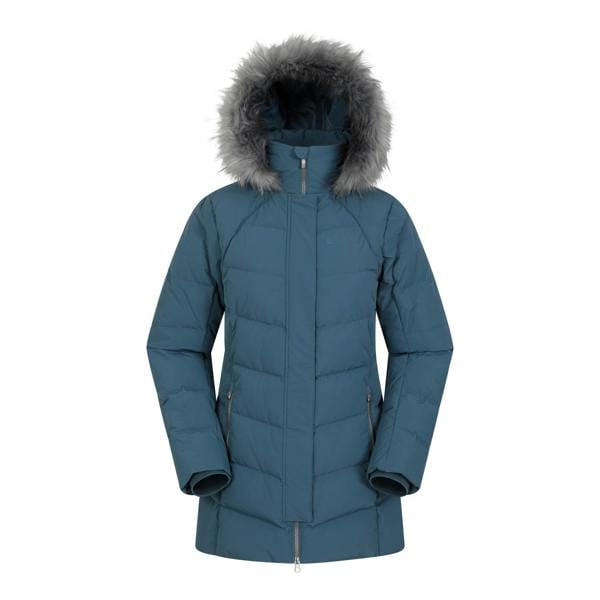 Mountain Warehouse Womens/Ladies Isla II Long Down Jacket - Blue - 