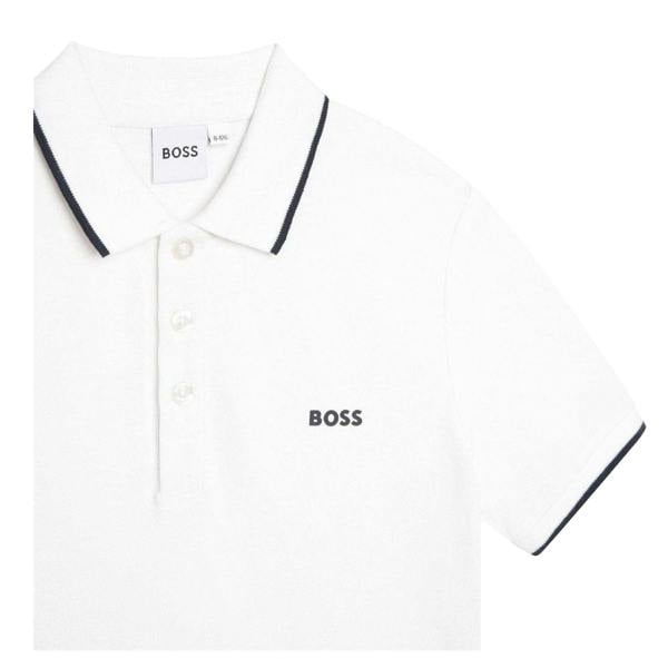 Boss Childrens/Kids Short-Sleeved Polo Shirt - White - 