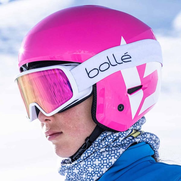 Bolle NEVADA JR - Matte White with Rose Gold Lens