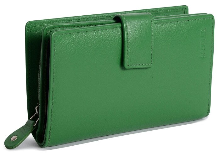 SADDLER Mid-Size Leather Purse Wallet  "Holly" – Handmade by Saddler | RFID Protected & Gift Boxed - Jelly Bean