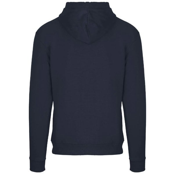 Aquascutum Classic Embossed Signature Logo Zip-Up Hoodie - Navy Blue