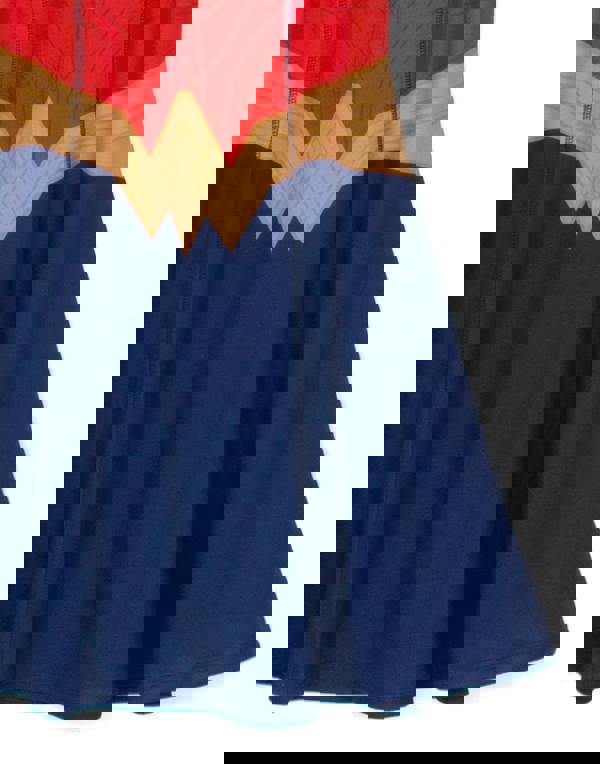 DC Comics Womens Blue Logo Sleeveless Skater Dress