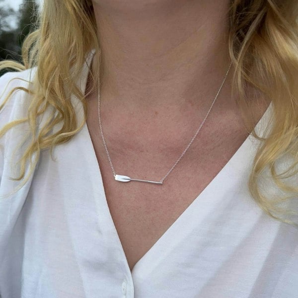 Gig Oar Sterling Silver Necklace