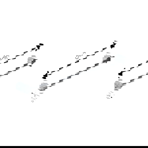 Showerdrape Vitality 500mm Chrome Stainless Steel Wall Mounted Towel Rail