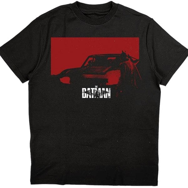 Batman Unisex Adult Car Cotton T-Shirt - Black