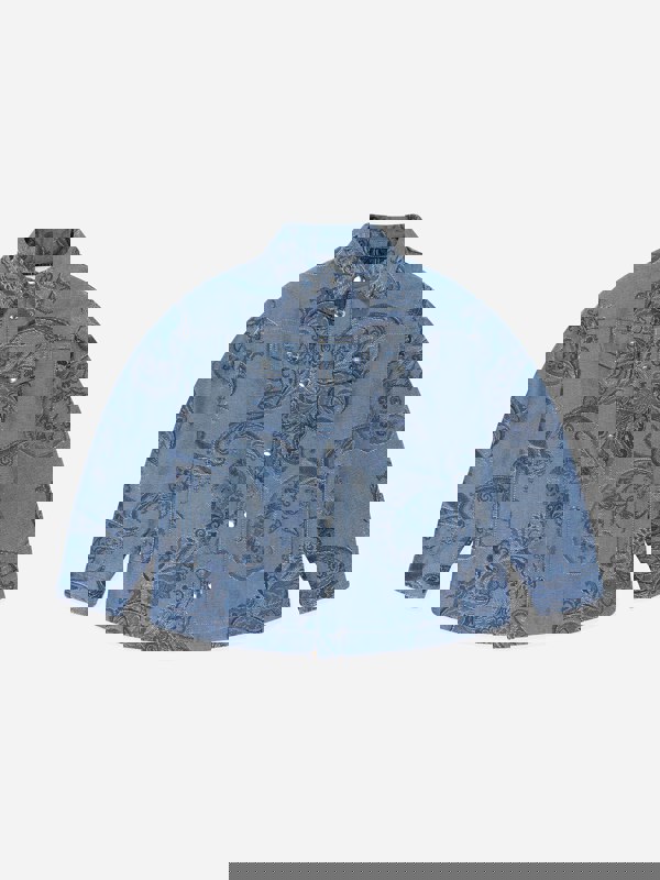 Etro Kids Paisley Print Jacket in Blue