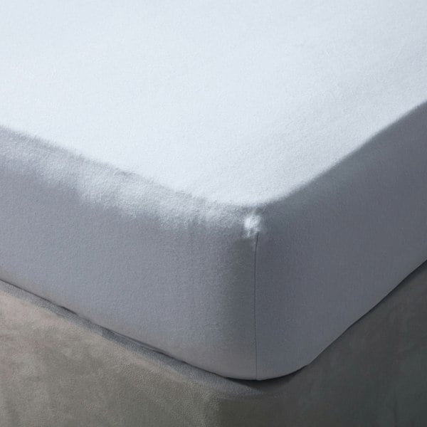 Belledorm Brushed Cotton Fitted Sheet - Blue