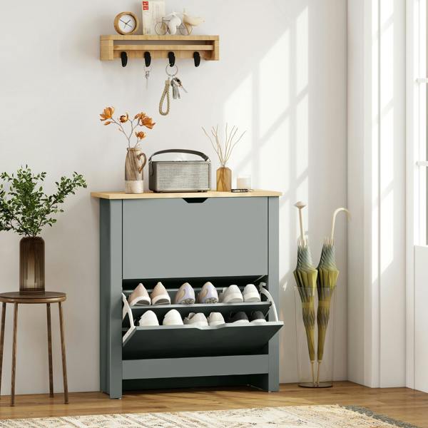 Flip-down Shoe Cabinet