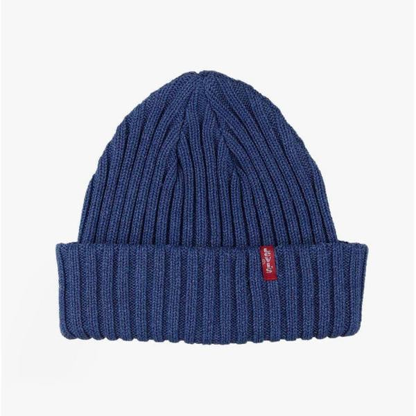 Levis RIBBED Hat Beanie Hat   in  Blue