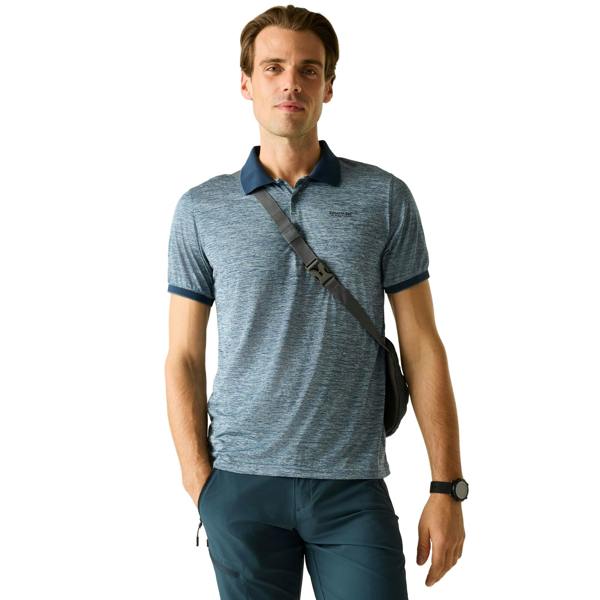 Regatta Mens Remex II Jersey Polo Shirt - China Blue - 