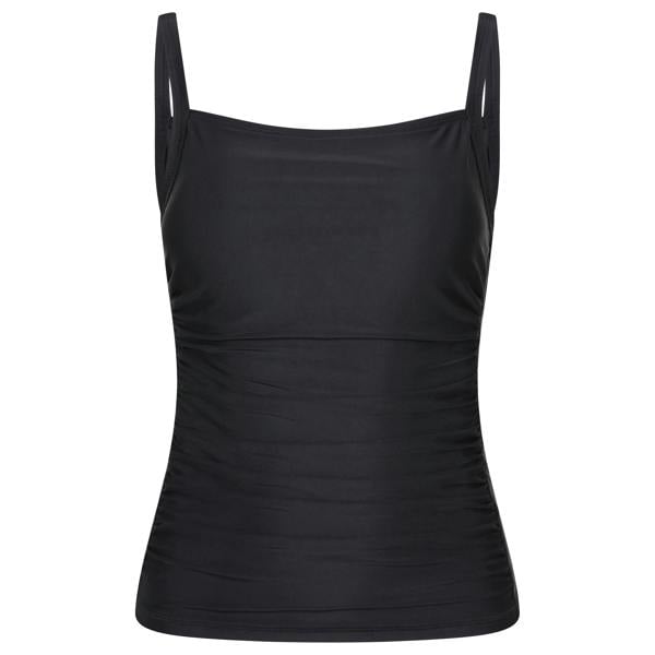 Mountain Warehouse Womens Plain Tummy Control Tankini Top - Black