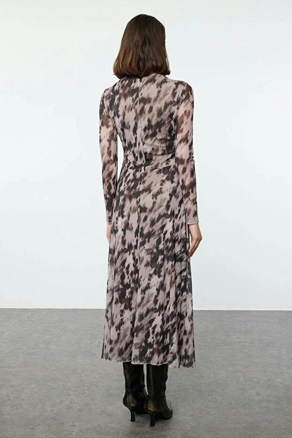 WOVCOR Draped Maxi Knit Dress