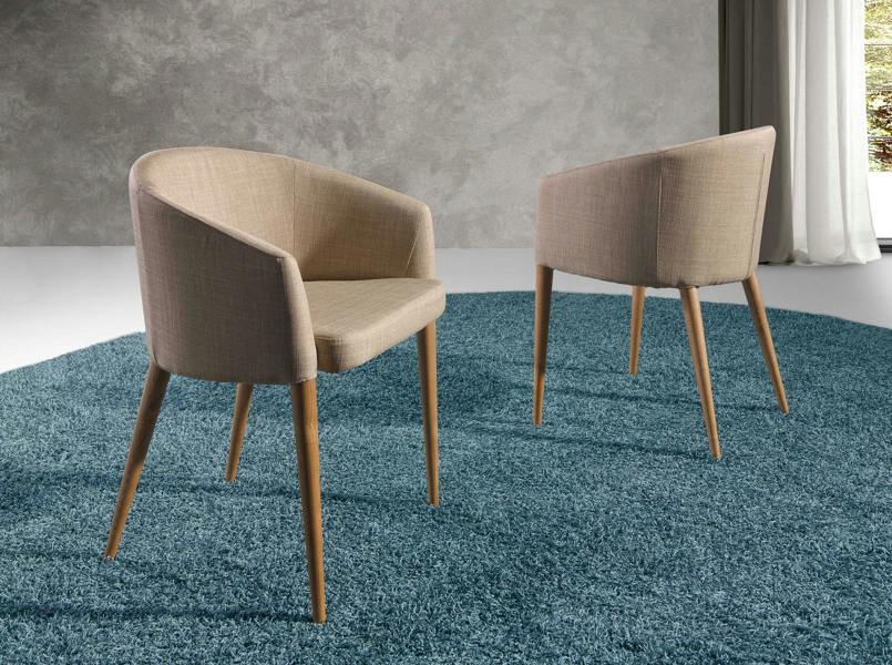 Angel Cerdá Beige Fabric Chair 4007