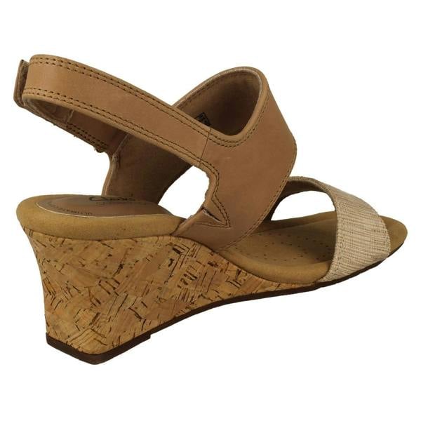 Clarks Ladies Clarks Wedge Heeled Strappy Sandals Kyarra Faye