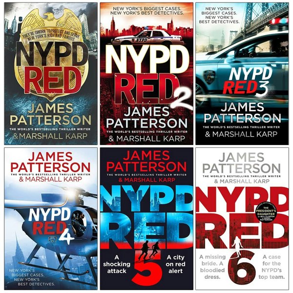 Harper & Headline James Patterson NYPD Red Series Collection 1-6 Books Set