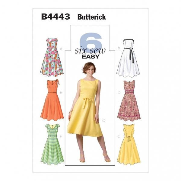 Butterick Sewing Pattern 4443, Belts, Dresses for Women, 16-18-20-22 - Easy