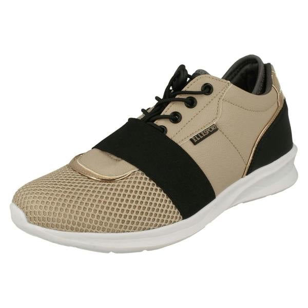 Elle Sport Ladies ELLE SPORT Elasticated Strap Detailed Trainers F7098