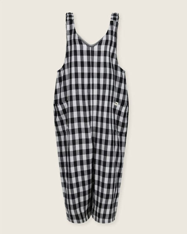 Grace Multicolour Check Print Reversible Wide Leg Jumpsuit - image 4