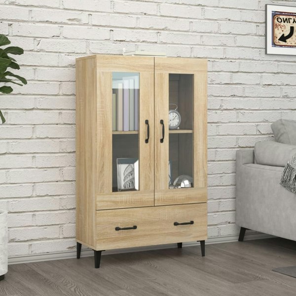 Berkfield Highboard Sonoma Oak 70x31x115 cm Engineered Wood