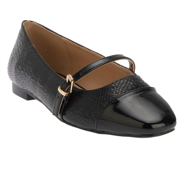 Dune London Womens/Ladies Hibiski Ballet Straps Pumps - Black