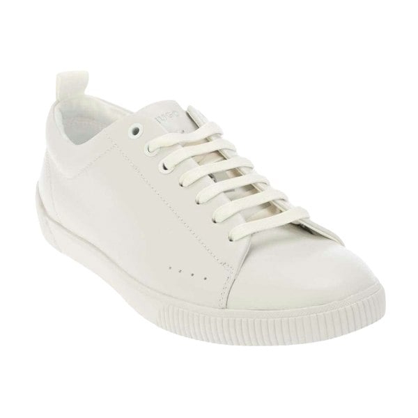 Hugo Womens Zero Leather Tennis Trainers - White
