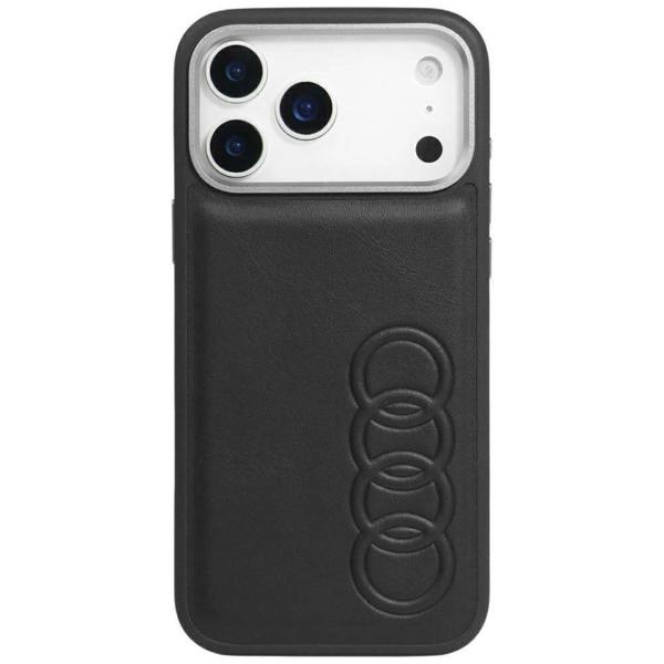 Audi TT Synthetic Leather Case with MagSafe for iPhone 17 Pro Max 6.9" Black - AU-TPUPCIP17PM-TT/D1-BK