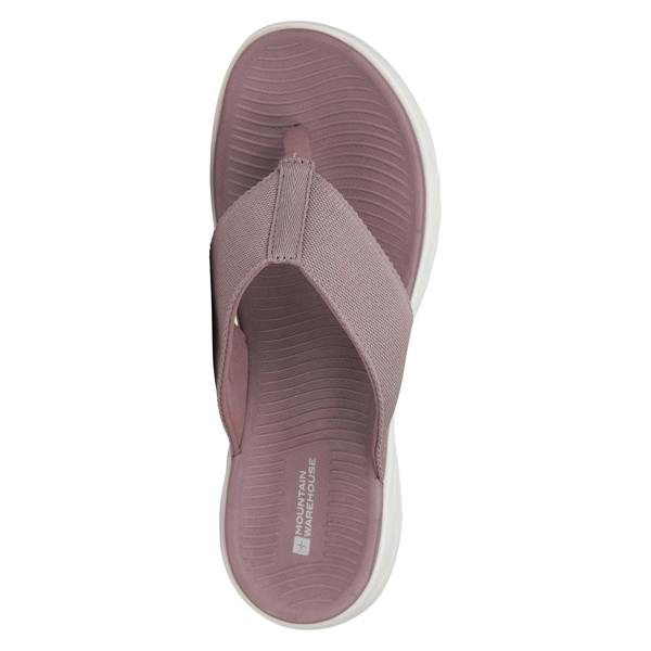 Mountain Warehouse Womens/Ladies Rest Comfort Flip Flops - Dark Pink - 