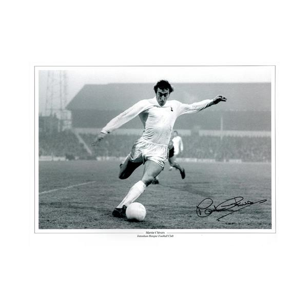 Martin Chivers Signed Tottenham Hotspur 16x12 Photo