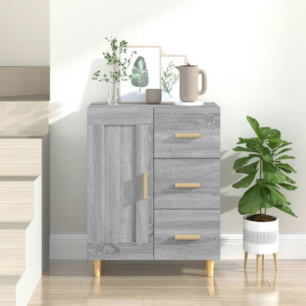 Berkfield Sideboard Grey Sonoma 69.5x34x90 cm Engineered Wood