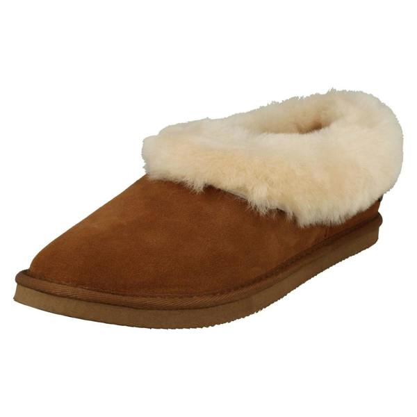 Padders Ladies Padders Fur Trim Slippers Cuddle