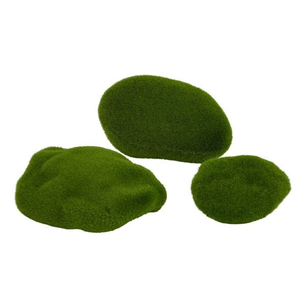 Hill Interiors Faux Moss (Pack of 3) - Green