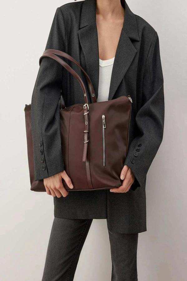 WOVCOR Double Strap Tote Women's Maxi Shoulder Bag