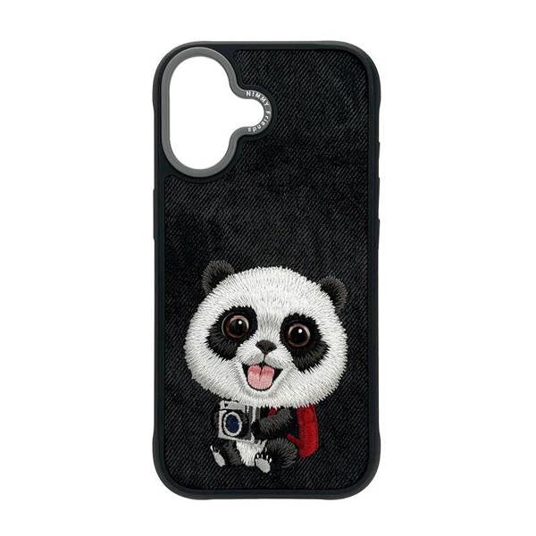 Nimmy Friends Nimmy Big Eye Cute Pet Travel Panda Case with MagSafe for iPhone 17 6.3" Black Grey - N-XDY-IP17-06-A