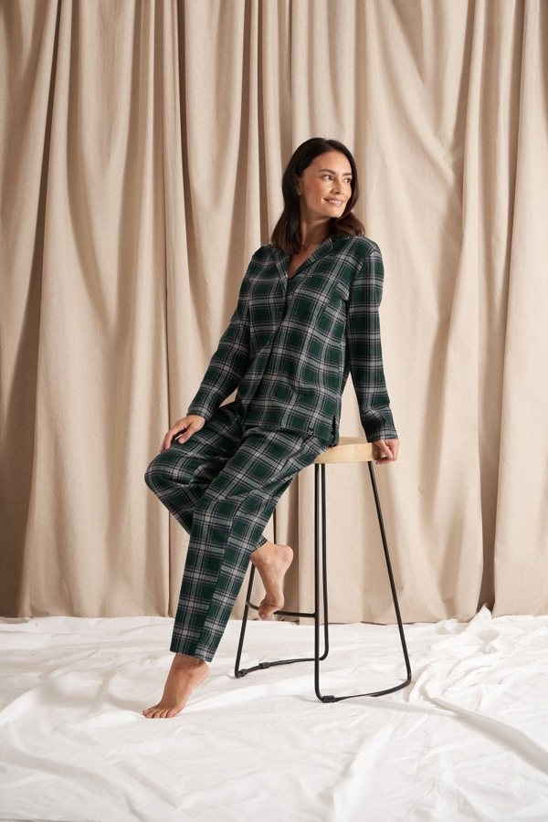 Plaid Pyjama Set in GreenNightwear
