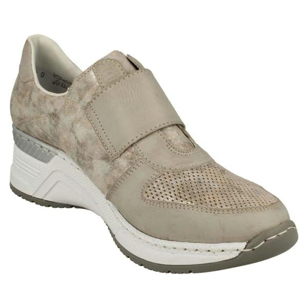 Rieker Ladies Rieker Wedge Heeled Trainers N4354