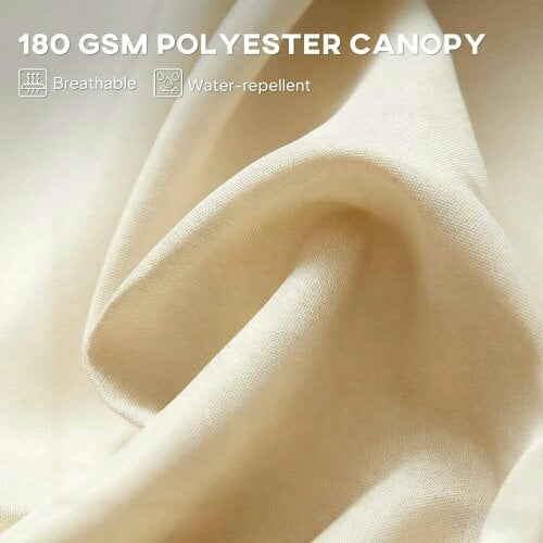 Bobobiy 4.6m Double Garden Parasol - Beige