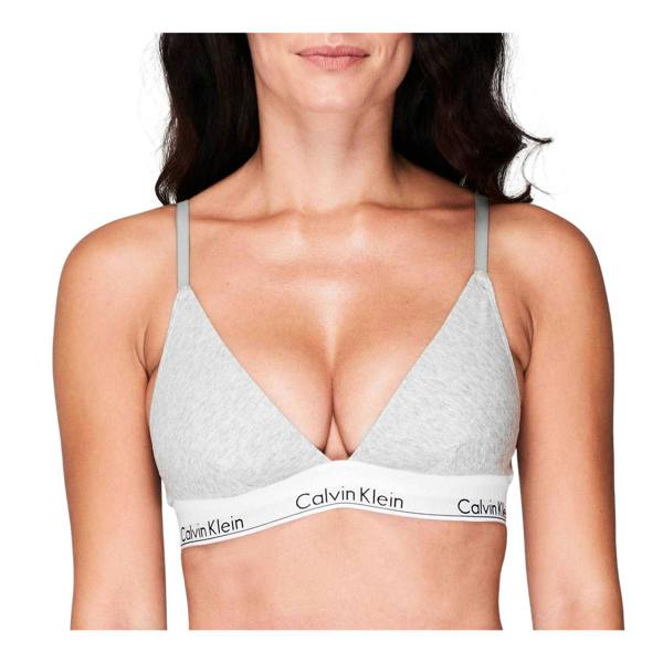 Calvin Klein Womens/Ladies Cotton Bra - Grey Heather - 