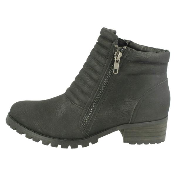 Spot On Ladies Spot On Chunky Ankle Boots