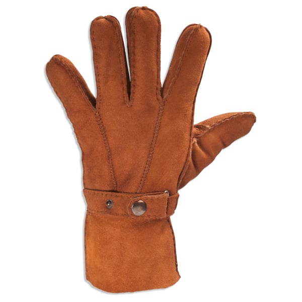 Nordvek Mens Sheepksin Gloves With Buckle Strap