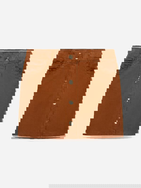 Chloé Girls Corduroy Skirt in Brown