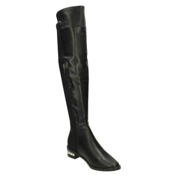 Spot On Ladies Spot On Over The Knee High Leg Boots