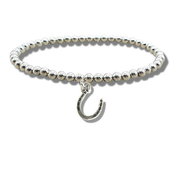 Aye Do Gifts Horseshoe Silver Beaded Bracelet