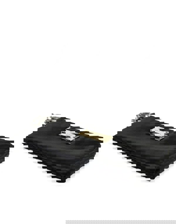 Nylon Pouch Clutch Black