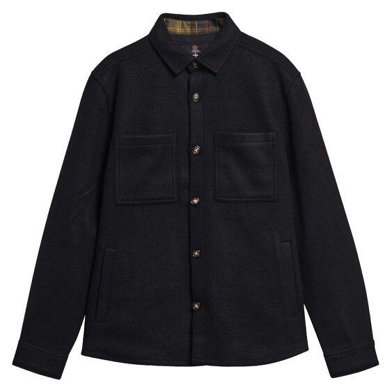 Barbour Marltown Wool-Blend Overshirt - Navy