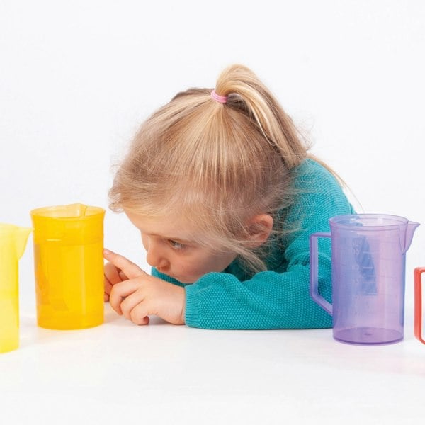 tickit Translucent Colour Buckets, Funnels & Jugs Set