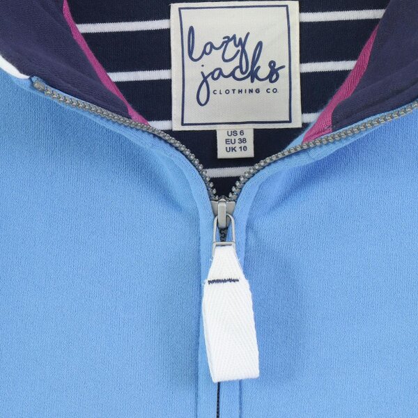 Lazy Jacks LJ33 - Ladies Full Zip Sweatshirt - Blue