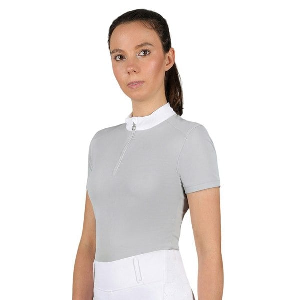 Coldstream Womens Oxnam Competition Show Shirt - Pearl Grey